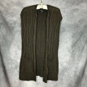 Pendleton Knit Vest Women S Tunic Pockets Quiet Luxury Cozy Minimalist Sturdy